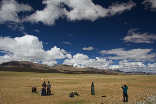 Kalnas, Mėlyna Skye, Garbinimas, Šventas Kalnas, Fonas, Gangdisê Kalnai, Tibetas