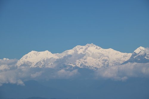Kalnų,  Kanchenjungha,  Darjeeling,  Pobūdį,  Indija,  Natūralus