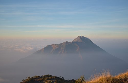 Kalnų,  Merapi,  Indonezija,  Java,  Vulkanas,  Lauko,  Kraštovaizdis,  Kelionė
