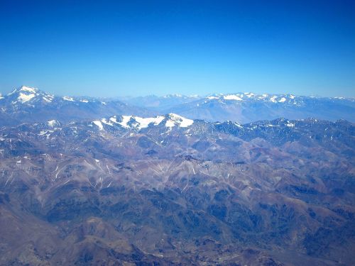 Kalnas, Andes, Kraštovaizdis, Argentina, Mendoza, Aconcagua, Oro Vaizdas