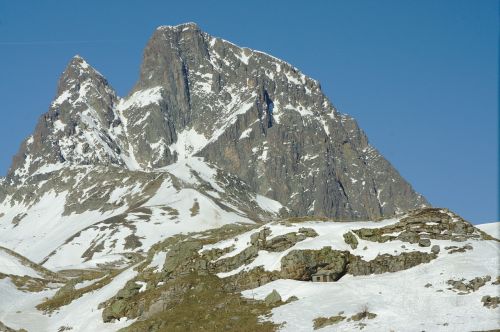 Kalnas, Viršuje, Portalet, Huesca, Pirėnai