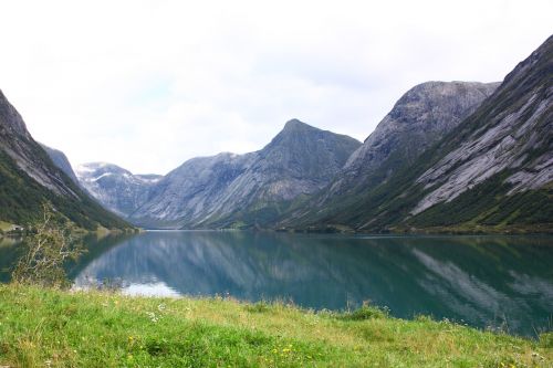 Kalnas, Norvegija, Vanduo, Kraštovaizdis, Pobūdis, Mėlynas Vanduo, Peržiūros, Lauke, Fjordas