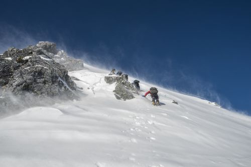 Alpinizmas, Kraštovaizdis, Japonija, 5 Drakonas Piko, Sniegas, Vėjas, Šaltis