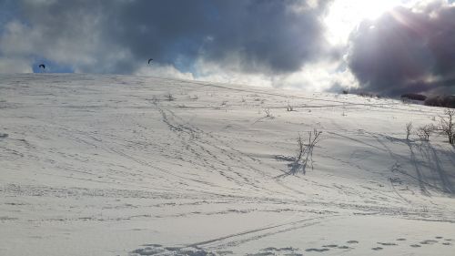 Kalnas Žiemą, Vosges, Sniegas