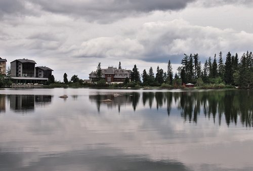 Mountain Lake,  Atspindys Vandenyje,  Aukštieji Tatrai,  Slovakija,  Kraštovaizdis,  Atostogos