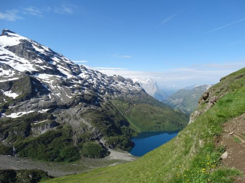 Kalnų Peizažas, Žygiai, Alpių Takas, Kalnai, Alpių, Bergsee