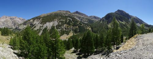 Kalnų Panorama, Alpės, France, Dévoluy Masyvas, Hautes Alpes, Vasara