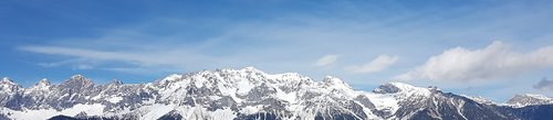 Kalnų,  Kalnai,  Kalnų Panorama,  Austrija,  Dachstein,  Panoraminis Vaizdas