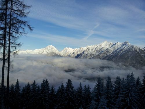Kalnų, Tyrol, Austria, Alpių, Tirolo Alpės, Kalnai, Intalto Slėnis, Žiema, Sniegas