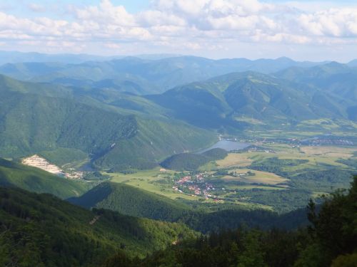 Kalnas,  Slėnis,  Slovakija,  Vaizdas,  Peizažas,  Žalias,  Ežeras,  Kaimas,  Kalnų Slėnis