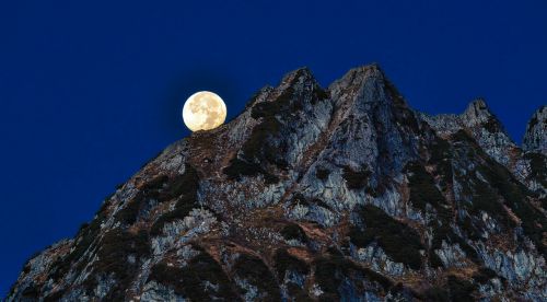 Kalnuotas Kraštovaizdis, Pilnatis, 剣 剣, Šiaurės Alpės, Japonija