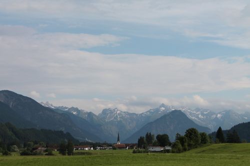 Kalnai, Bažnyčia, Bokštas, Žuvis, Kraštovaizdis