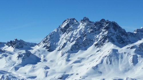 Kalnai, Slidinėjimo Zona, Žiema, Alpių