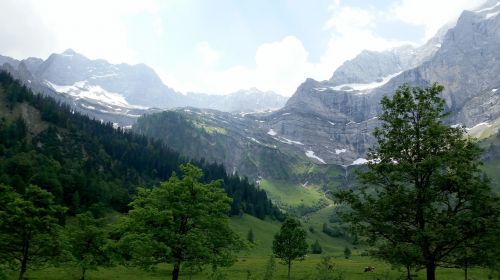 Kalnai, Žygiai, Vaizdas, Karwendel, Kraštovaizdis, Kalnų Žygiai