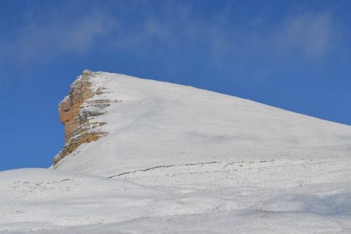 Kalnai, Kraštovaizdis, Žiema, Dombay, Kaukazas