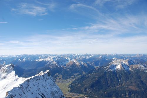 Zugspitze, Perspektyva, Kalnai, Vaizdas