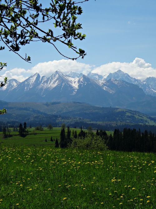 Kalnai, Tatry, Aukštas Tatras, Kraštovaizdis, Nacionalinis Parkas, Gamta, Viršūnės, Pavasaris, Aukštis