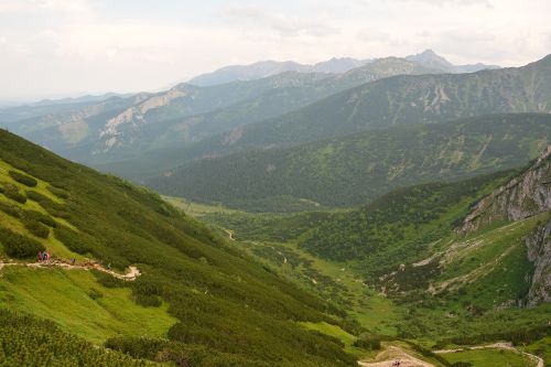 Kalnai, Tatry, Vaizdas Iš Viršaus, Lenkų Tatros, Alpinizmas, Kraštovaizdis, Gamta, Nacionalinis Parkas