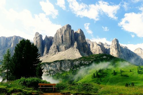 Kalnai, South Tyrol, Dolomitai, Alpių, Kraštovaizdis, Kalnų Pasaulis