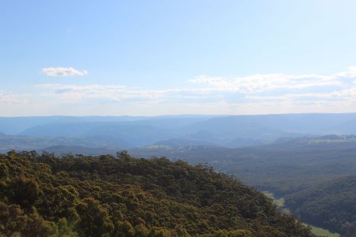 Kalnai, Australia, Kraštovaizdis, Turizmas, Nacionalinis, Lauke, Kelionė, Mėlynas