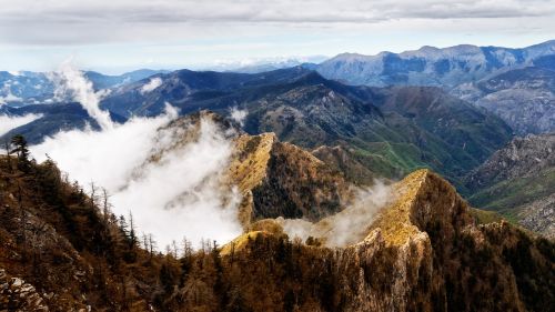 Kalnai, Kraštovaizdis, Gamta, Rūkas, Ligurija, Italy