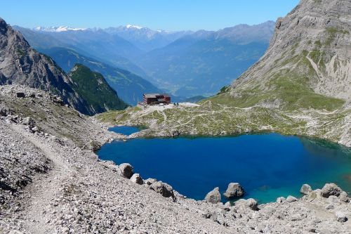 Kalnai, Bergsee, Kraštovaizdis, Gamta, Kalnų Namelis, Rytų Tyrol
