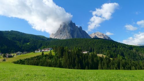 Kalnai, Kraštovaizdis, Gamta, Debesys, Dolomitai, South Tyrol