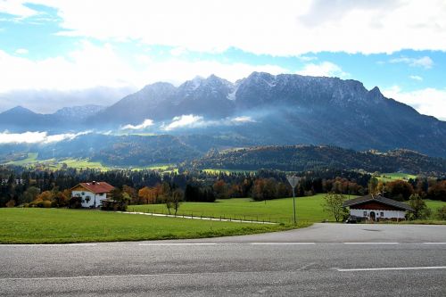 Kalnai, Alpių, Kaiser Kalnai, Austria, Gamta, Ruduo