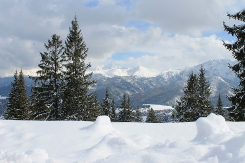 Kalnai, Žiema, Vaizdas, Sniegas, Tatry, Žiemos Tatuiruotės Kalnai