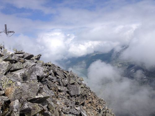 Kalnai, Aukščiausiojo Lygio Susitikimas, Viršūnių Susitikimas, Debesys, Rūkas, Alpių Uola