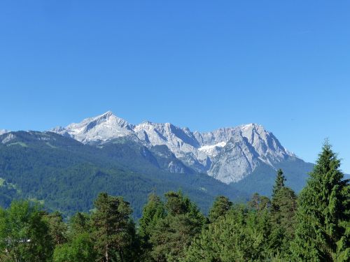 Kalnai, Sniegas, Miškas, Alpių, Imperijos Oras, Panorama, Zugspitze