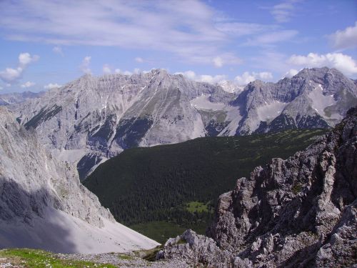 Kalnai, Gamta, Alpių, Kraštovaizdis, Austria, Debesys