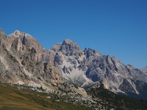 Kalnai, Kalnų Grupė, Tofana Di Rozes, Tofana Di Dentro, Tofana Di Mezzo, Tofana De Pomedes, Punta Anna, Passo Giau, Ampezzo Dolomitai, Dolomitai, South Tyrol, Italy