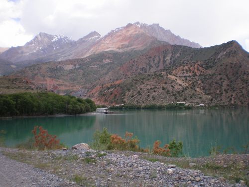 Kalnai, Ežeras, Gamta, Vanduo, Kraštovaizdis, Kalninis Ežeras, Aukštis, Dangus, Debesys, Tajikistanas, Iskanderkul