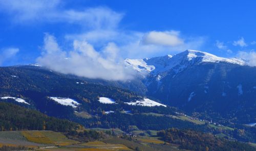 Kalnai, Kalnas, Alpių, Sniegas, Debesys, Kalnų Peizažas, South Tyrol, Saulėtas, Aukščiausiojo Lygio Susitikimas, Plose, Dolomitai, Gamta, Žiemos Sprogimas, Bergwelt Südtirol, Panorama, Italy, Kraštovaizdis, Kalnų Pasaulis