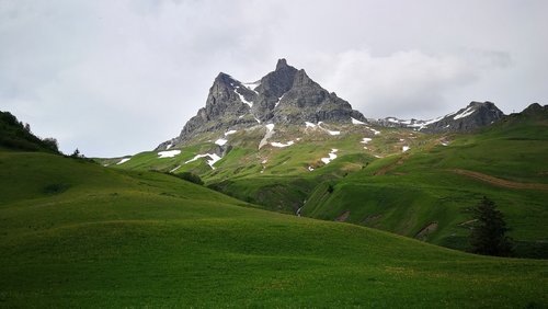 Kalnai,  Forarlbergas,  Pavasaris,  Kraštovaizdis