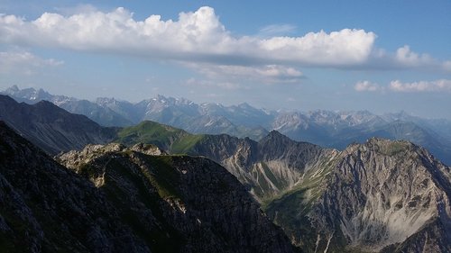 Kalnai,  Allgäu,  Nutarimais Galvos,  Peržiūrėti,  Žygiai,  Lauko,  Alpine