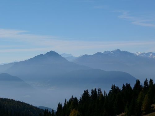 Kalnai, Gamta, Ruduo, Alpių, Panorama, Bespalvis