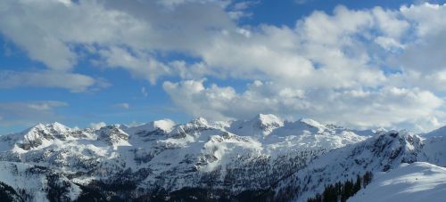 Kalnai, Alpių, Aukščiausiojo Lygio Susitikimas, Debesys, Alpių Smailės, Austria, Kalnų Peizažas, Kalnų Panorama, Žiema, Sniegas, Vaizdas, Žiemą, Žiemos Sportas, Snieguotas, Žiemos Magija, Kraštovaizdis, Dangus, Gamta, Rokas, Panorama, Zauchensee, Alpės, Regėjimas, Oras