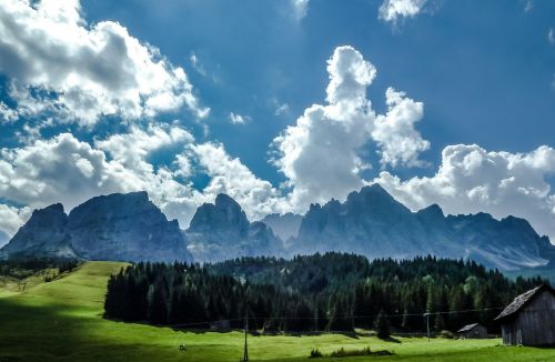 Kalnai, Dolomitai, Kraštovaizdis, South Tyrol, Alpių