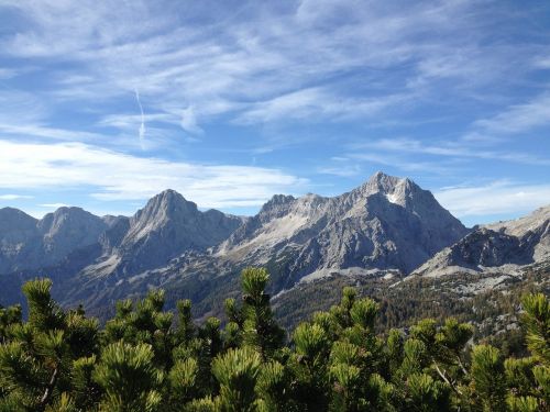Kalnai, Alpių, Žygis, Akmens Siena, Austria, Pyhrn Priel