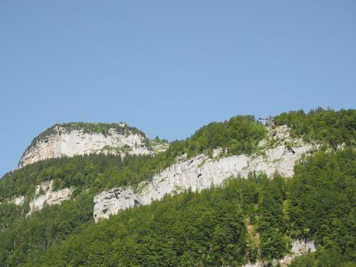 Kalnai, Alpių, Kabelis, Ebenalp, Wildkirchli, Alpstein, Ebenalpbahn