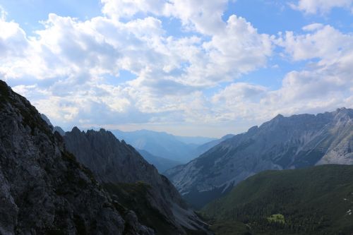 Kalnai, Debesys, Kraštovaizdis, Dangus, Innsbruck, Alpės, Austria
