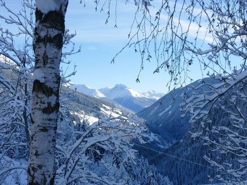 Kalnai, Sniegas, Austria, Alpių, Žiema