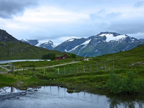 Kalnai, Norvegija, Skandinavija, Kraštovaizdis