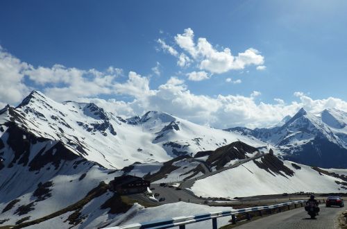 Kalnai, Sniegas, Grossglockner Alpenstrasse, Austria, Moto, Alpių Kelias, Grossglockner
