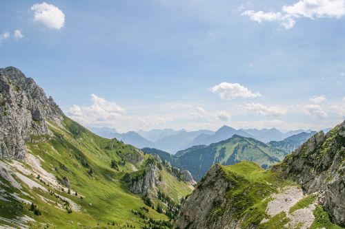 Kalnai,  Alpių,  Tannheim,  Raudona Flüh,  Žygiai
