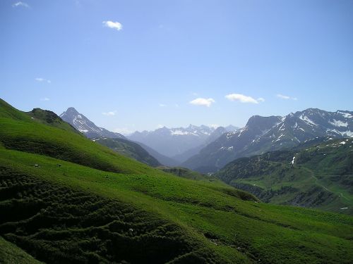 Kalnai, Alpių, Allgäu, Žygiai, Dangus, Mėlynas