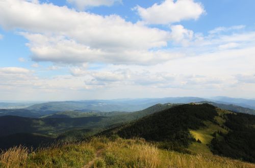 Kalnai, Dangus, Debesys, Kraštovaizdis, Šlaitai, Karpatai, Vasara, Dahl, Gamta