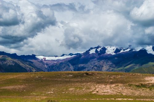 Kalnai, Sniegas, Debesys, Popietės Pabaiga, Žiema, Smailės, Kraštovaizdis, Ledas, Peru